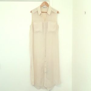 Alexander Wang silk maxi shirt dress